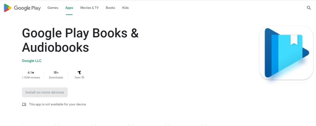  Google Play Books Website
