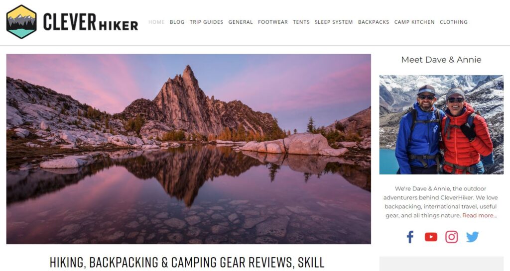 Clever Hiker Website