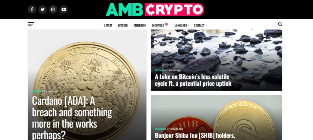 AMBCrypto Website