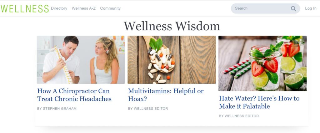 Wellness.com Website